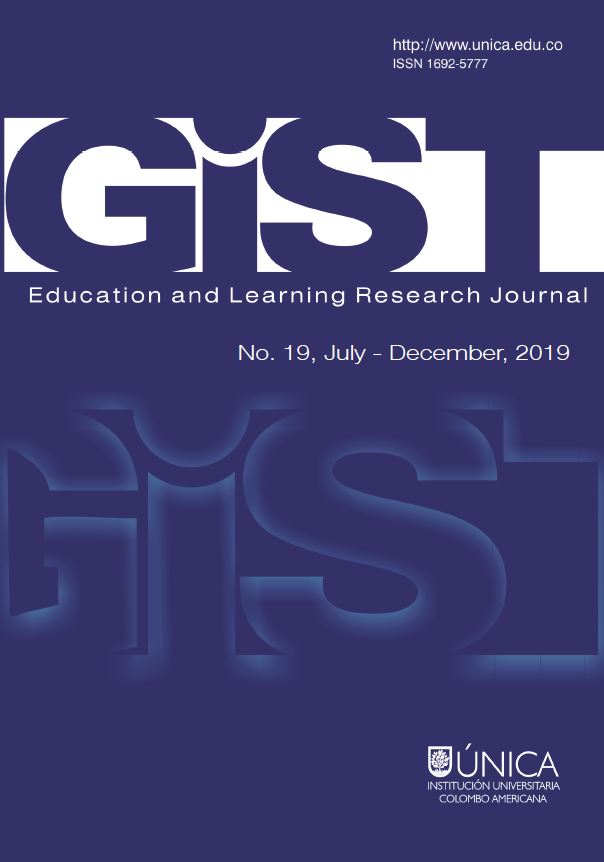 					View No. 19 (2019): GiST Education and Learning Research Journal
				